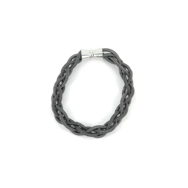 Slate Braided Bracelet With Magnetic Clasp Confer’s Jewelers Bellefonte, PA