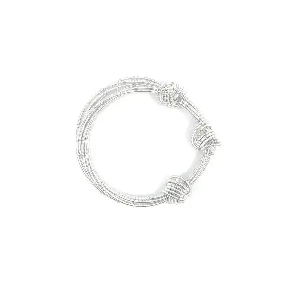 White Piano Wire 3 Knot Bracelet Confer’s Jewelers Bellefonte, PA