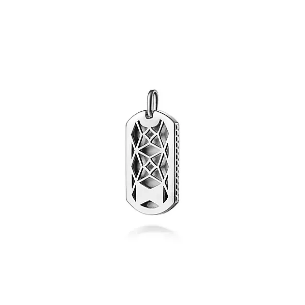 Sterling Silver Dog Tag Pendant Image 2 Confer’s Jewelers Bellefonte, PA