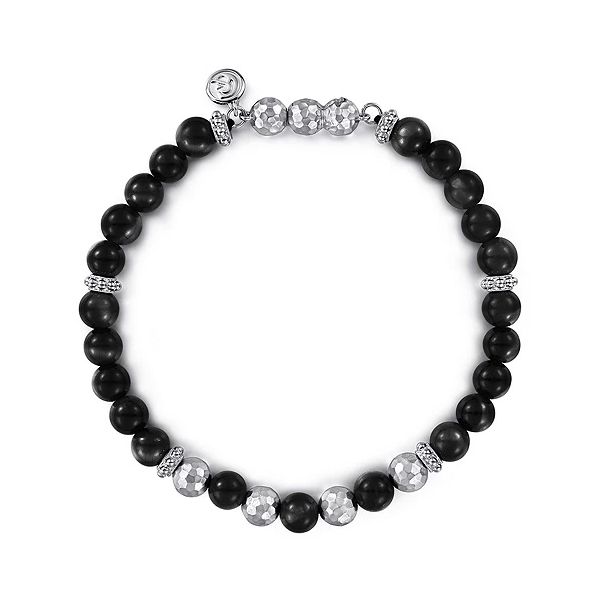 925 Sterling Silver and 6mm Onyx Beaded Bracelet Confer’s Jewelers Bellefonte, PA