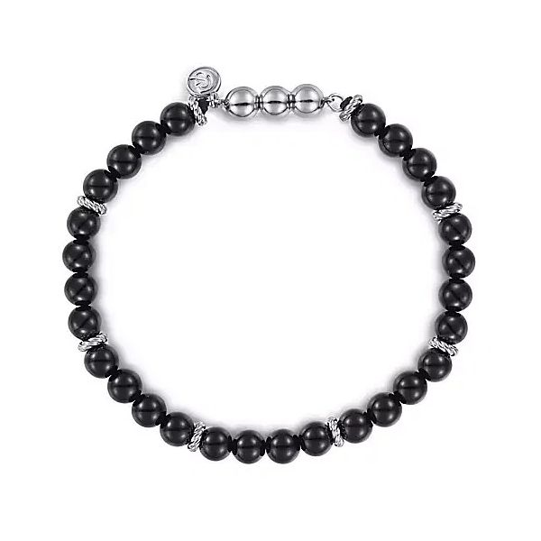 Sterling Silver Black Onyx Beaded Bracelet Confer’s Jewelers Bellefonte, PA