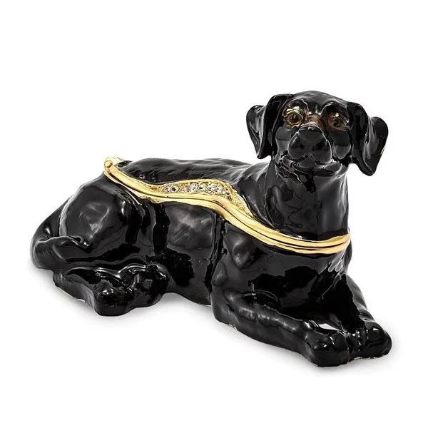 Black Labrador Retriever Trinket Box Confer’s Jewelers Bellefonte, PA