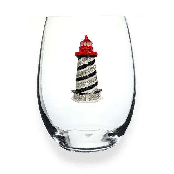 Lighthouse Stemless Wine Glass Confer’s Jewelers Bellefonte, PA