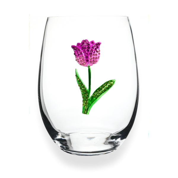 Tulip Jeweled Stemless Wine Glass Confer’s Jewelers Bellefonte, PA