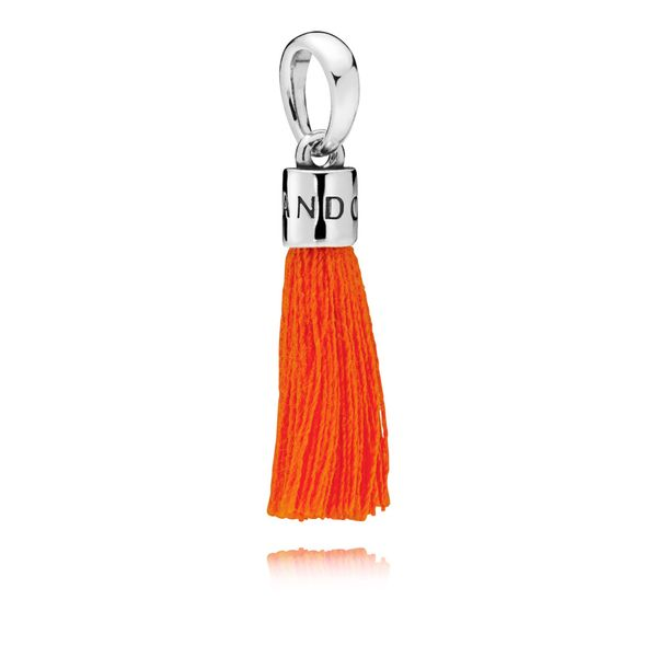 Orange Fabric Tassel Dangle Charm Confer’s Jewelers Bellefonte, PA
