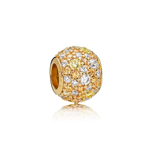 Golden Mix Pave Charm - PANDORA Shine Confer’s Jewelers Bellefonte, PA