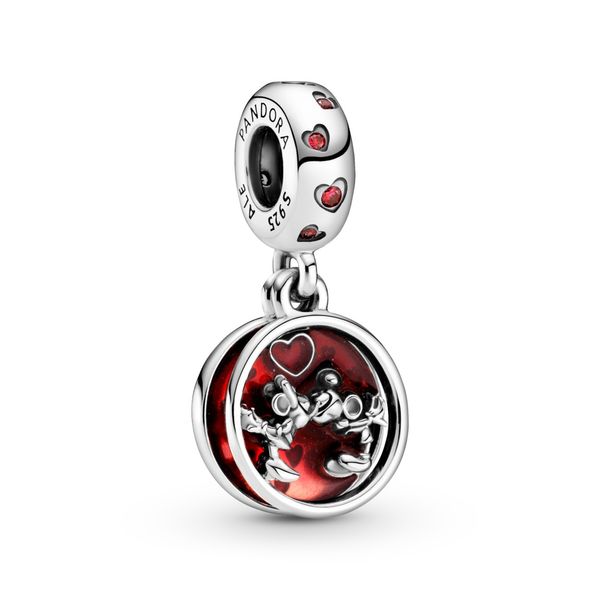 Disney, Mickey Mouse & Minnie Mouse Love and Kisses Dangle Charm Confer's Jewelers Bellefonte, PA