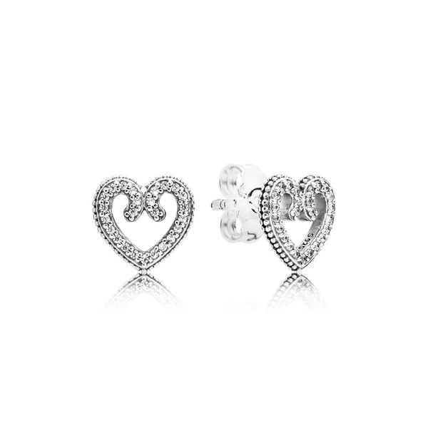 Heart Swirls Stud Earrings Confer’s Jewelers Bellefonte, PA