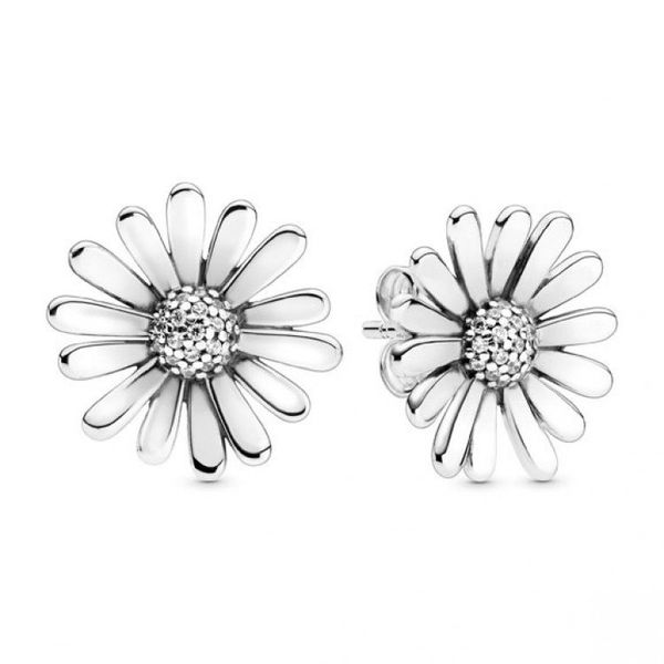 Pave Daisy Flower Statement Stud Earrings Confer’s Jewelers Bellefonte, PA
