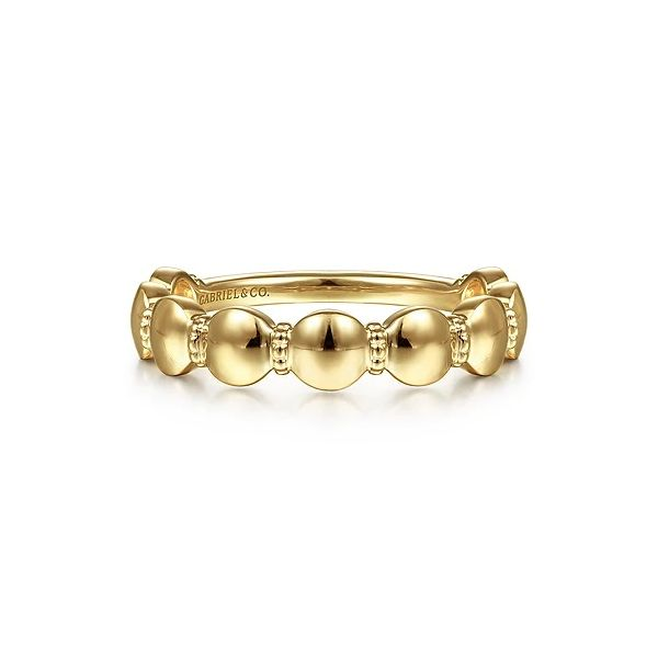 14K Yellow Gold Round Station Stackable Ring Confer’s Jewelers Bellefonte, PA