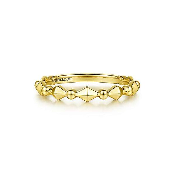 14K Yellow Gold Geometric Station Ring Confer’s Jewelers Bellefonte, PA