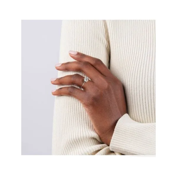 Six-Prong Solitaire Engagement Ring in 18k White Gold Image 2 Conti Jewelers Endwell, NY