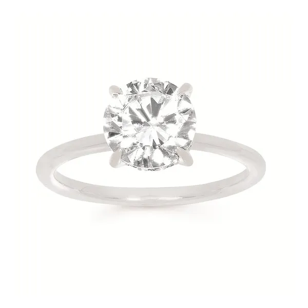 2.15cttw Diamond Solitaire Engagement Ring Sz 8 in 14k White Gold Conti Jewelers Endwell, NY