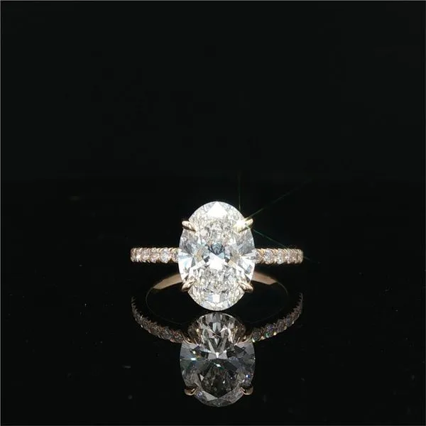 3.04ct Lab Diamond Engagement Ring in 14k Yellow Gold Conti Jewelers Endwell, NY