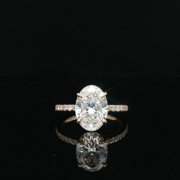 3.04ct Lab Diamond Engagement Ring in 14k Yellow Gold Conti Jewelers Endwell, NY