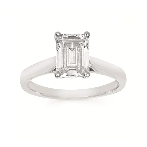2.03 Ct. Lab Grown Emerald-Cut Diamond Engagement Ring In 14K White Gold Conti Jewelers Endwell, NY