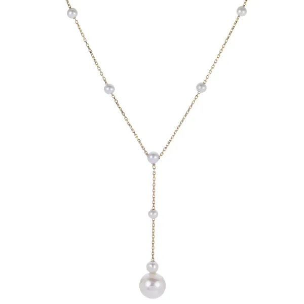 14K Yellow Gold Station Necklace Conti Jewelers Endwell, NY