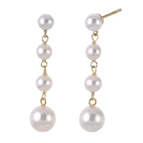 14K Yellow Gold Dangle Earrings Conti Jewelers Endwell, NY