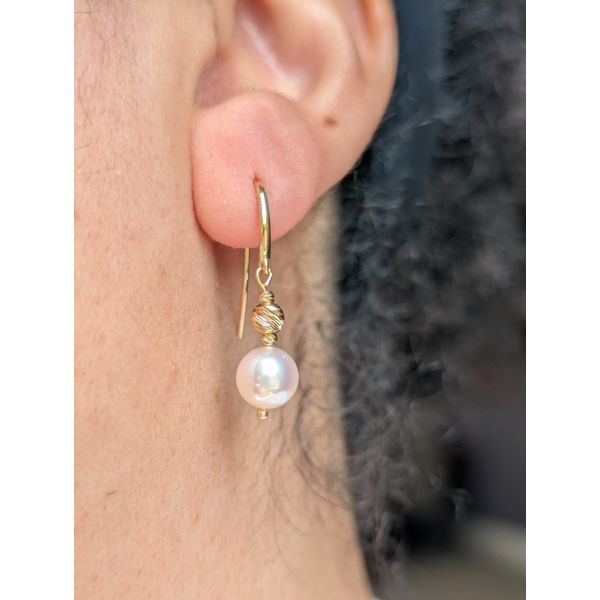 14K Yellow Gold Drop Earrings Image 2 Conti Jewelers Endwell, NY