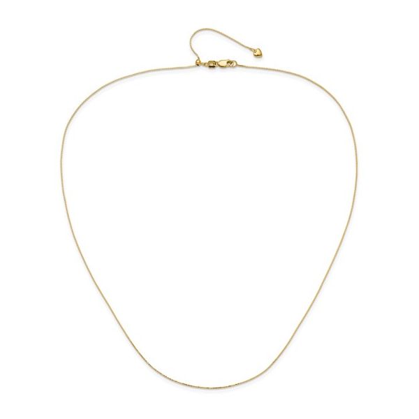 .55mm Baby Box Chain in 14k Yellow Gold, 22" Image 5 Conti Jewelers Endwell, NY