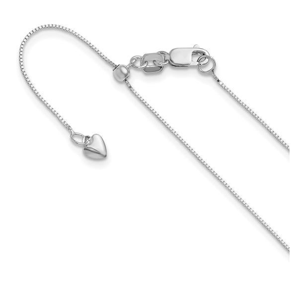 14K White Gold Box Chain Conti Jewelers Endwell, NY