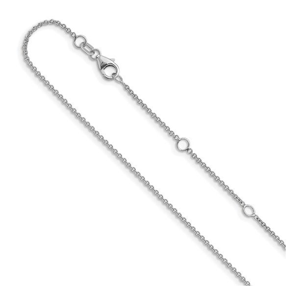 14K White Gold Cable Chain Conti Jewelers Endwell, NY