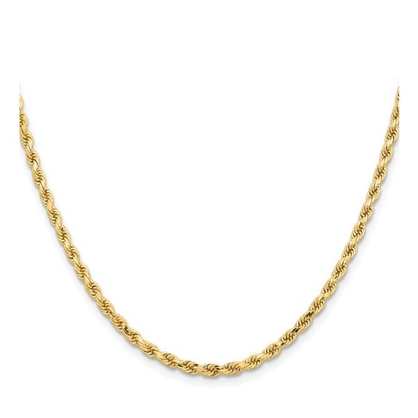 3.25mm Diamond-cut Rope Chain in 10k Yellow Gold, 24" Image 4 Conti Jewelers Endwell, NY
