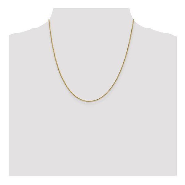 1mm Diamond- cut Open Franco Chain in 14k Yellow Gold, 20" Image 2 Conti Jewelers Endwell, NY