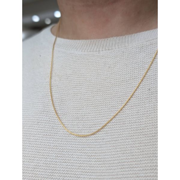1.1mm Franco Chain in 14k Yellow Gold, 20" Image 5 Conti Jewelers Endwell, NY