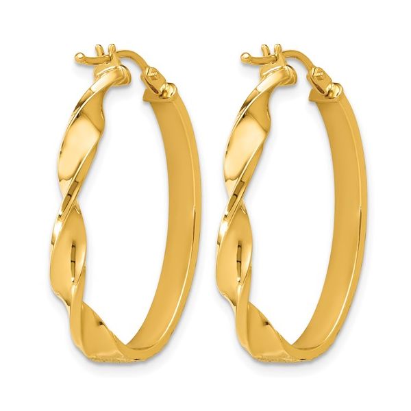 14K Yellow Gold Hoop Earrings Conti Jewelers Endwell, NY