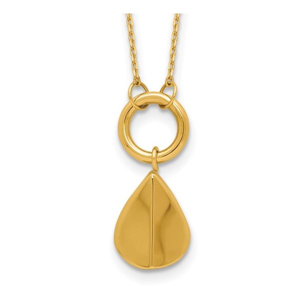 Geometric Pendant Necklace in 14k Yellow Gold Image 2 Conti Jewelers Endwell, NY