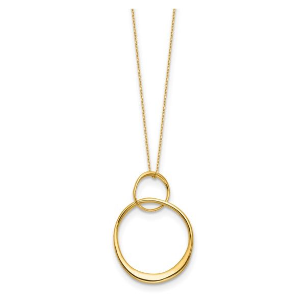 Circles Pendant Necklace in 14k Yellow Gold Image 2 Conti Jewelers Endwell, NY