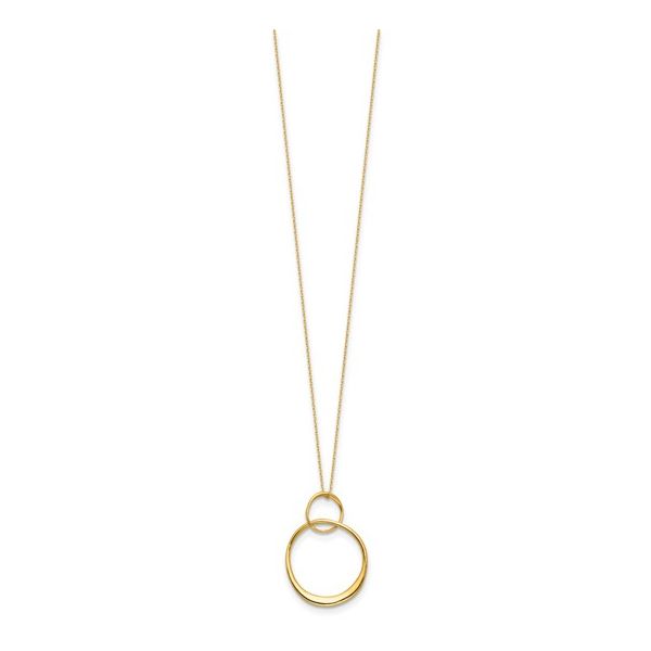 Circles Pendant Necklace in 14k Yellow Gold Image 4 Conti Jewelers Endwell, NY