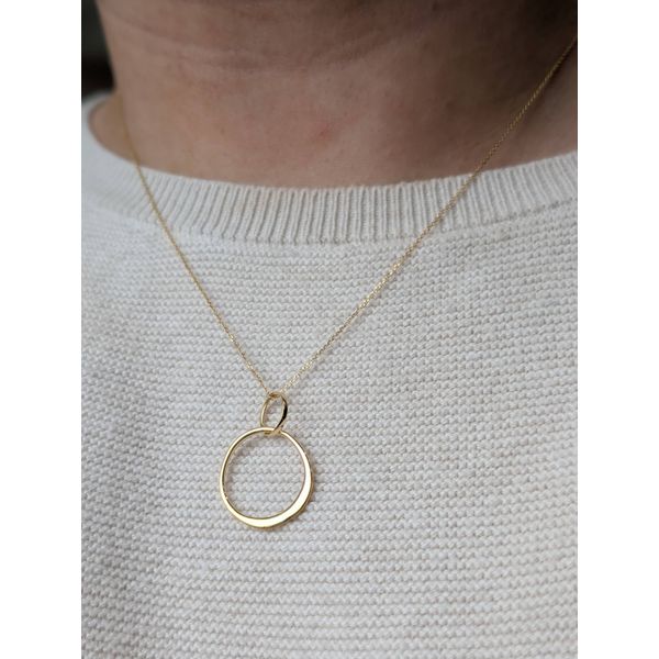 Circles Pendant Necklace in 14k Yellow Gold Image 5 Conti Jewelers Endwell, NY