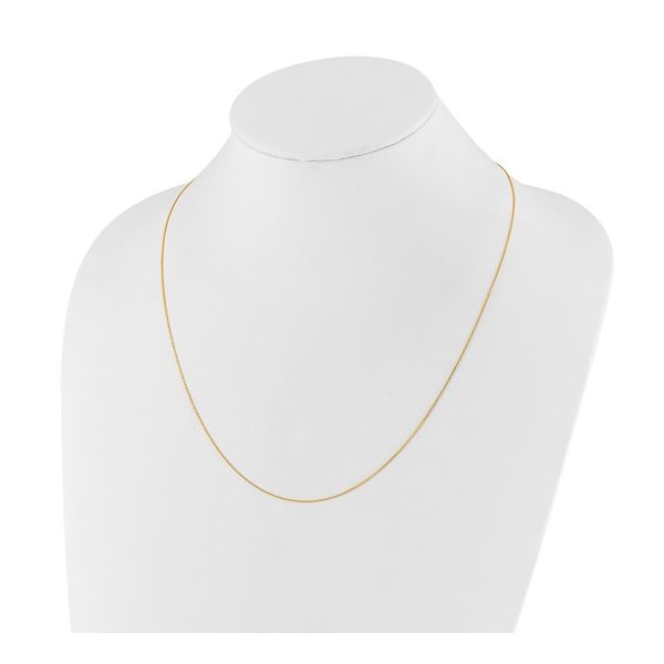 1mm Adjustable Cable Chain in 14k Yellow Gold, 22" Image 4 Conti Jewelers Endwell, NY