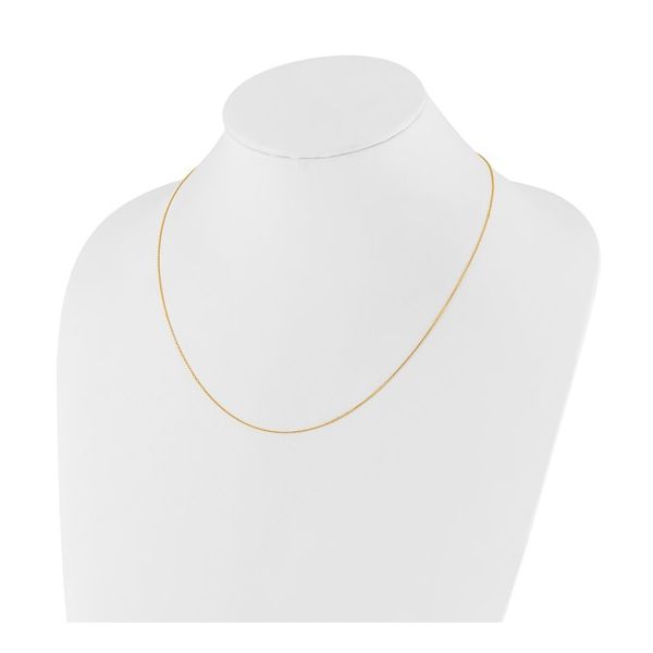 1mm Adjustable Cable Chain in 14k Yellow Gold, 22" Image 5 Conti Jewelers Endwell, NY