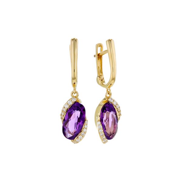 14K Yellow Gold Drop Earrings Conti Jewelers Endwell, NY