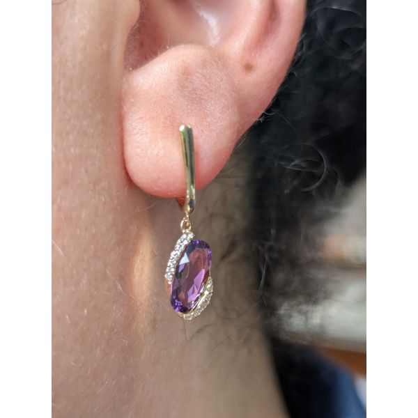 14K Yellow Gold Drop Earrings Image 2 Conti Jewelers Endwell, NY