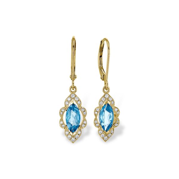 14K Yellow Gold Dangle Earrings Conti Jewelers Endwell, NY