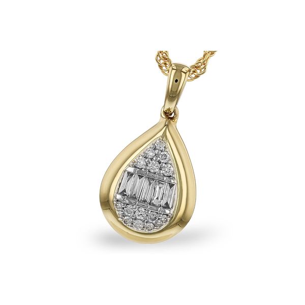 14K Yellow Gold Pendant Necklace Conti Jewelers Endwell, NY
