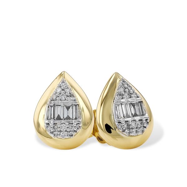 14K Yellow Gold Stud Earrings Conti Jewelers Endwell, NY