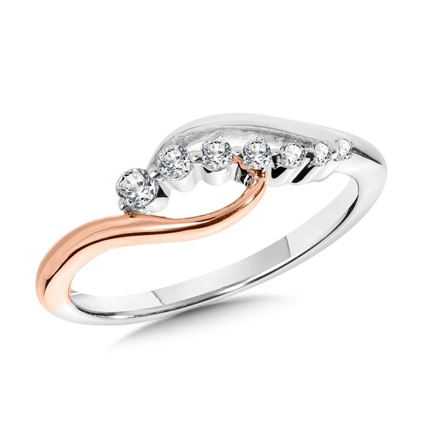 1/7th Ct. tw. Infinity Diamond Bypass Ring in 14k Gold Conti Jewelers Endwell, NY