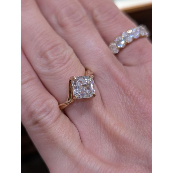 Diamond Twist Bypass Engagement Ring in 14k Gold Image 2 Conti Jewelers Endwell, NY