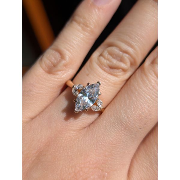 2.88cttw. Diamond Tulip Semi-Mount Ring in 14k Yellow Gold Conti Jewelers Endwell, NY