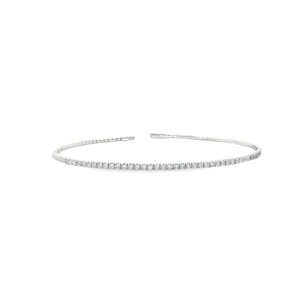 .5 cttw. Diamond Flexi Bangle in 14k White Gold Conti Jewelers Endwell, NY