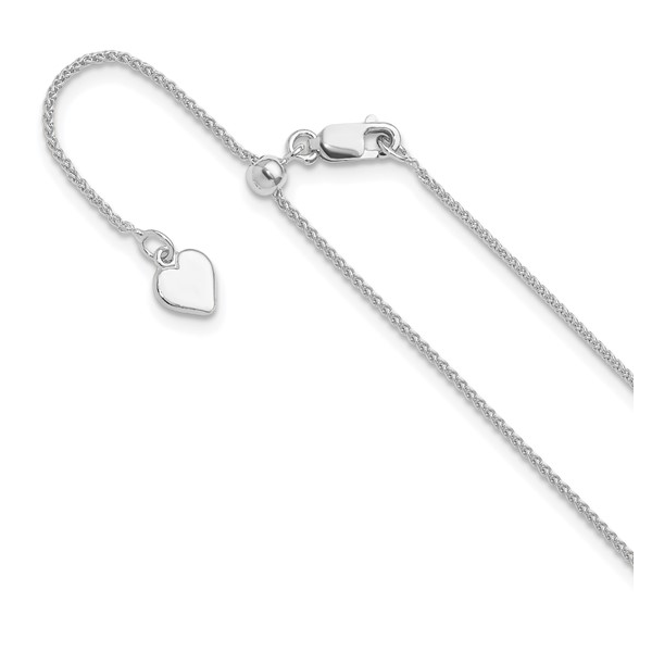 1 mm Adjustable Spiga Chain in Sterling Silver, 22" Conti Jewelers Endwell, NY