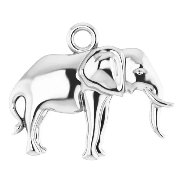 Elephant Charm in Sterling Silver Conti Jewelers Endwell, NY
