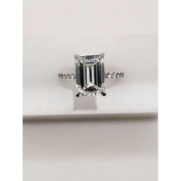 5.05ct Emerald Cut Lab Grown Diamond Center Engagement Ring Conti Jewelers Endwell, NY