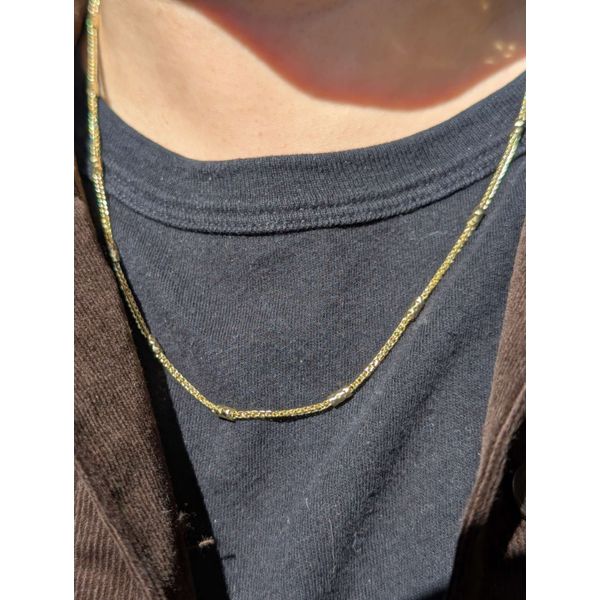Winnie Chain in Sterling Silver Yellow Gold Image 2 Conti Jewelers Endwell, NY