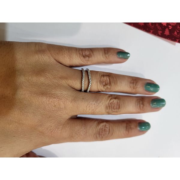 1/4 Ctw. Diamond Contour Bridal Insert In 14K White Gold Image 2 Conti Jewelers Endwell, NY